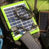 SOLAR PANEL TIGER WORLD แผงโซล่าเซลล์ รุ่นM5P18 สายยาว 3เมตร พร้อมชุดหัวชาร์จ 4หัวพร้อมใช้งาน