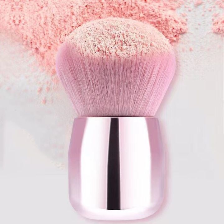 loose-powder-brush-mushroom-head-makeup-brush-pink-single-powder-brush-set-makeup-powder-brush-soft-hair-girl-blush-brush