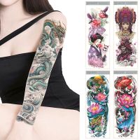 High Quality Waterproof Large Arm Sleeve Tattoo Men Women Cool Temporary Tatoo Sticker Body Fake Tatto Body Art Accessories