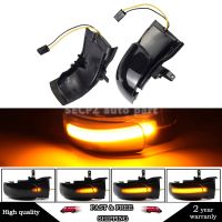 2X สำหรับ VW Touran 1T1 1T2 2003 2004 2005 2006 2007 2009แบบไดนามิกกะพริบสัญญาณเลี้ยว LED ไฟด้านข้างตัวบ่งชี้กระจกแอร์โรว์