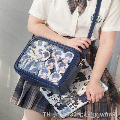 hot【DT】◐ↂ  School Crossbody JK Handbags Transparent Itabag New 2023 ita bags Leather Shoulder Bolso