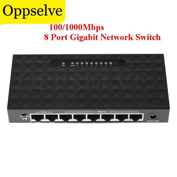 8 Port Gigabit Network Switch USB Power Supply Hub