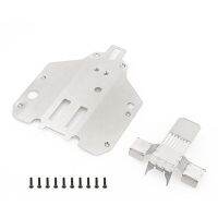 Stainless Steel Chassis Armor &amp; Rear Axle Protector Skid Plate for Feiyue FY03 FY06 FY07 FY08 1/12 RC Car Upgrade Parts