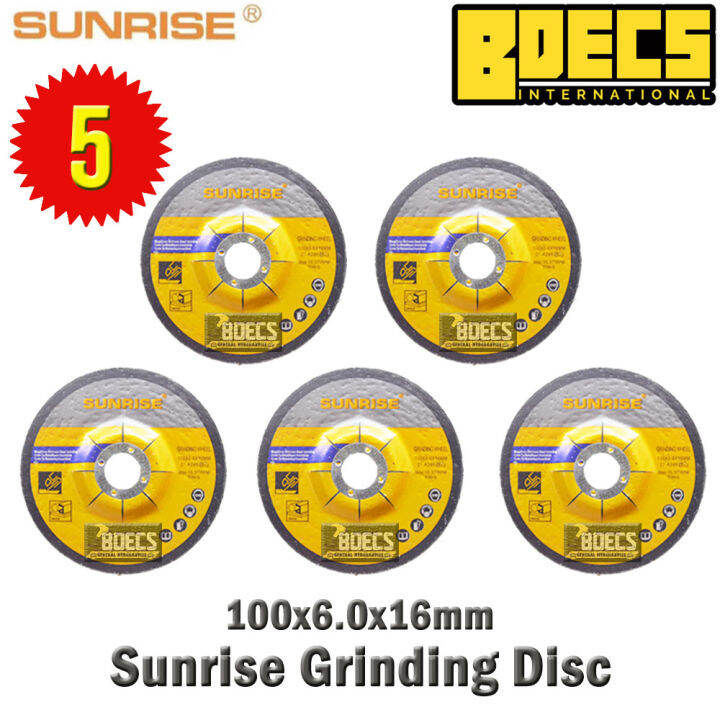 Sunrise Grinding Disc 4 Heavy Duty Stainless Steel Grinding 100X6X16MM