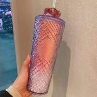 แก้วหนามสีพลาสเทล มีมงกุฎ Double Wall  สวย หรู ไฮโซ  24 oz (710 ml)