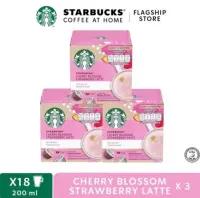 STARBUCKS® Cherry Blossom Strawberry Latte by NESCAFÉ® Dolce Gusto® Medium Roast Coffee Capsules