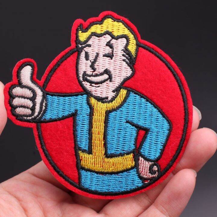 hotx【DT】 Fallout Vault Boy Patches for Clothing Thermoadhesive Iron on