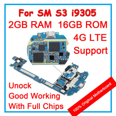 For Samsung Galaxy S3 i9305 100 ed Europe Version Original Motherboard With Chips 16GB Logic Mainboard Android OS System
