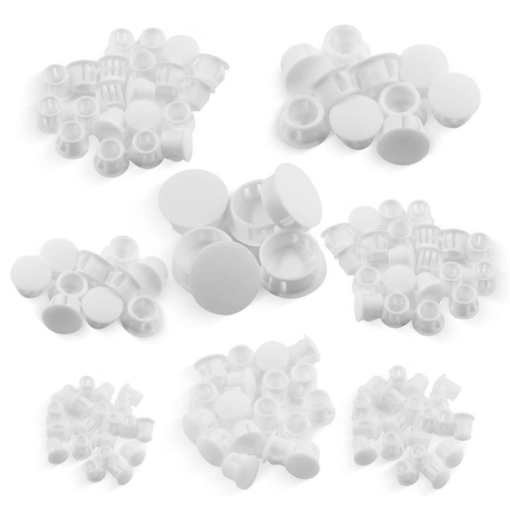 1Set 8 Sizes Plastic Hole Plugs Assortment Flush Type Snap in Locking ...