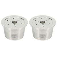 2X Compatible for Caffitaly Coffee Machine Maker Stainless Steel Refillable Reusable Capsule for Caffitaly Cafe Capsule