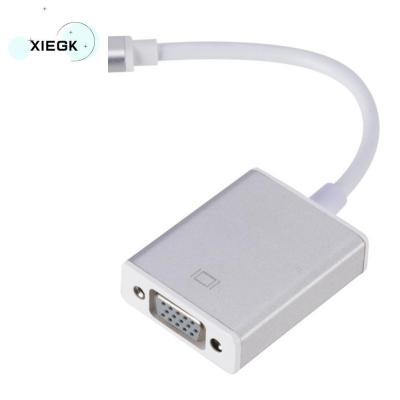 XIEGK 3.1 Type-C ตัวแปลงอะแดปเตอร์ Type C เป็น VGA สายเคเบิลหน้าจอเดียวกัน ขั้วต่อ24pin ง่ายต่อการติดตั้ง เอชดีไอพี สำหรับแท็บเล็ต/ จอภาพ/โปรเจคเตอร์/ทีวี