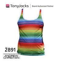 เสื้อกล้าม Andrew Christian Horizon Pride Stripe Mesh Tank - Rainbow by TonyJocks สีรุ้ง หลากสี ตาข่าย เสื้อกล้ามผู้ชาย เสื้อแขนกุด เสื้อปาร์ตี้ เสื้อออกกำลังกาย เสื้อกล้ามยิม เสื้อฟิตเนส Singlet Tanktop Muscle shirt 2891