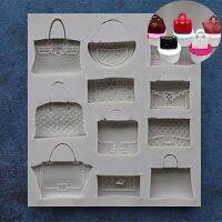 DIY bag shape mold food grade liquid silicone fondant cake mold chocolate mold Bread Cake  Cookie Accessories