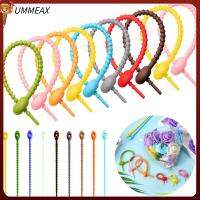 UMMEAX 10/20ชิ้นอุปกรณ์จัดระเบียบสายข้อมูลซิลิโคนสำหรับผูกสายเคเบิลเทเลสโคปิกถุงใส่เครื่องสำอางและขนมขบเคี้ยวบ้านอเนกประสงค์