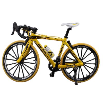 Bicycle Model Toy Alloy Kids for Collections Bent Handlebar Racing