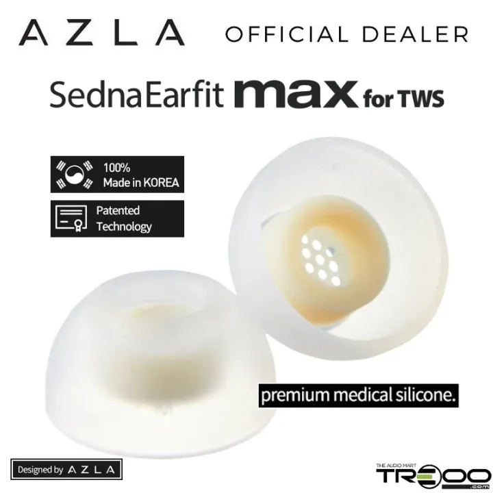 AZLA SednaEarfit MAX (for TWS) Medical Grade Silicone Eartips for True  Wireless Earphones | Lazada Singapore