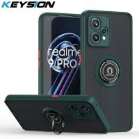 KEYSION Sarung Dof แฟชั่นสำหรับ Realme 9 Pro 9i,เคสโทรศัพท์กันกระแทกแหวนใสสำหรับ OPPO A96 A95 A94 A76 A36 A74 A54 5G