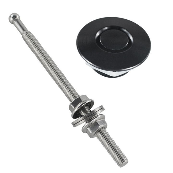 quick-release-latch-license-plate-lock-clip-1-25-inch-diameter-aluminum-alloy-car-hood-pins-lock-clip-kit-for-bumper-hood-license-plate-black