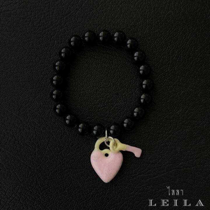 leila-amulets-ลูกกุญแจแขไข-แม่กุญแจใจเศรษฐี-baby-leila-collection-สีชมพูฟ้า-ชมพูเหลือง-พร้อมกำไลหินฟรีตามรูป