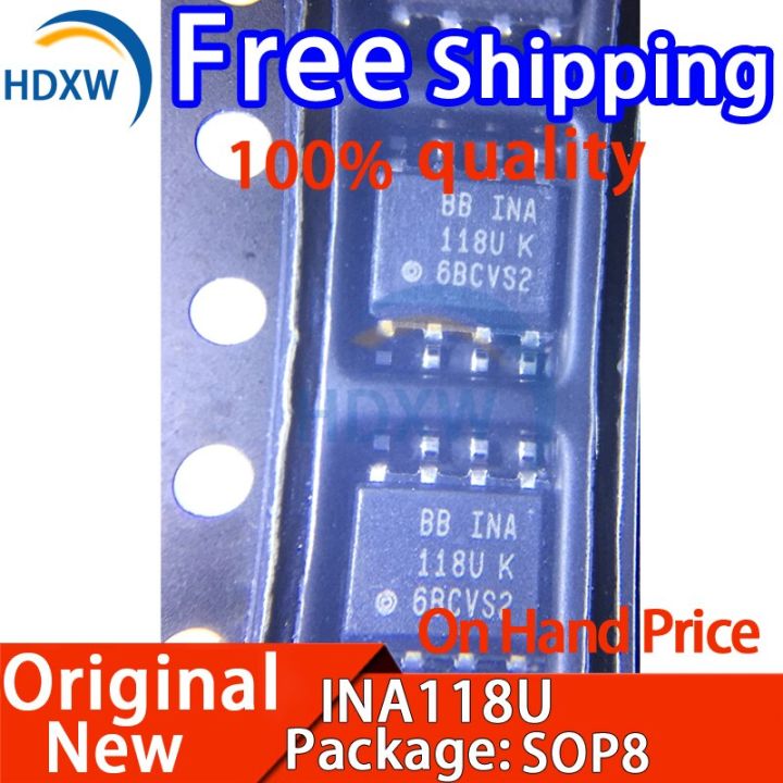 5PCS New Original INA118U/2K5 INA118UK 118UK Package SOP8 Free Shipping