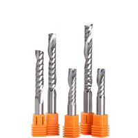 10pcs 3.mm Carbide CNC Router Bits one Flutes Spiral End Mills Single Flute Milling Cutter PVC Wood Cutter CEL 8-62mm