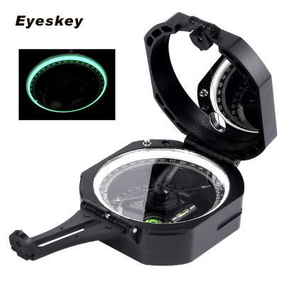 Eyeskey Professional เข็มทิศทางธรณีวิทยาแบบใช้มือถือน้ำหนักเบา Outdoor Survival เข็มทิศทหารสำหรับวัดระยะลาด
