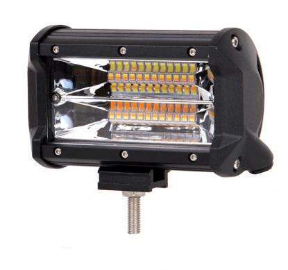 สว่างมาก-รุ่น-2-เเสง-led-light-bar-ไฟสปอร์ตไลท์-ไฟหน้ารถ-ไฟท้าย-72w-12v-24v-รุ่น-dual-light-ชนิด-2-เเสง-ขาวเเละเหลือง-4000-k-6000-k-งานพรีเมี่ยม-จำนวน-1-ชิ้น