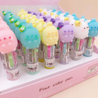 36 pcslot Mini Molang Rabbit 4 Colors Ballpoint Pen Cute Fruit ball pens School Office writing Supplies Stationery Gift