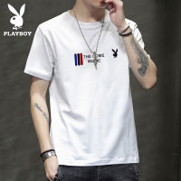 Playboy เสื้อยืดแขนสั้นผู้ชาย,เสื้อยืดสไตล์ใหม่