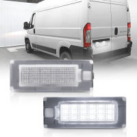 2Pcs LED License Number Plate Light For Fiat Ducato Bus Kasten For Peugeot Boxer Bus Kasten For Citroen Jumper Bus Kasten 06-19