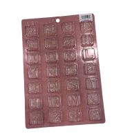 KOREA 4 ALPHABET CHOCOLATE PLASTIC MOULD NR.28