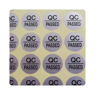 200pcs 16MM DIAMETER QC PASSED Stickers Matte Silver Adhesive Waterproof Stickers Labels