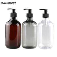 500ml Lotion Bottles PET with Pump Shampoo Dispensers Bathroom Portable Soap Dispensers Plastic Bottle Storage Organize Care