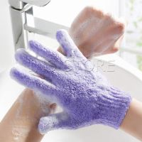 INS ถุงมืออาบน้ำ ถุงมือขัดผิวอาบน้ำ ขจัดเซลล์ผิวเก่า พร้อมส่ง Glove-style bath towel