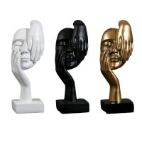 European Style Abstract Art Sculpture Decoration Figurines Ornament Resin Thinker Statue for Shelf Desktop Home Wedding Gift