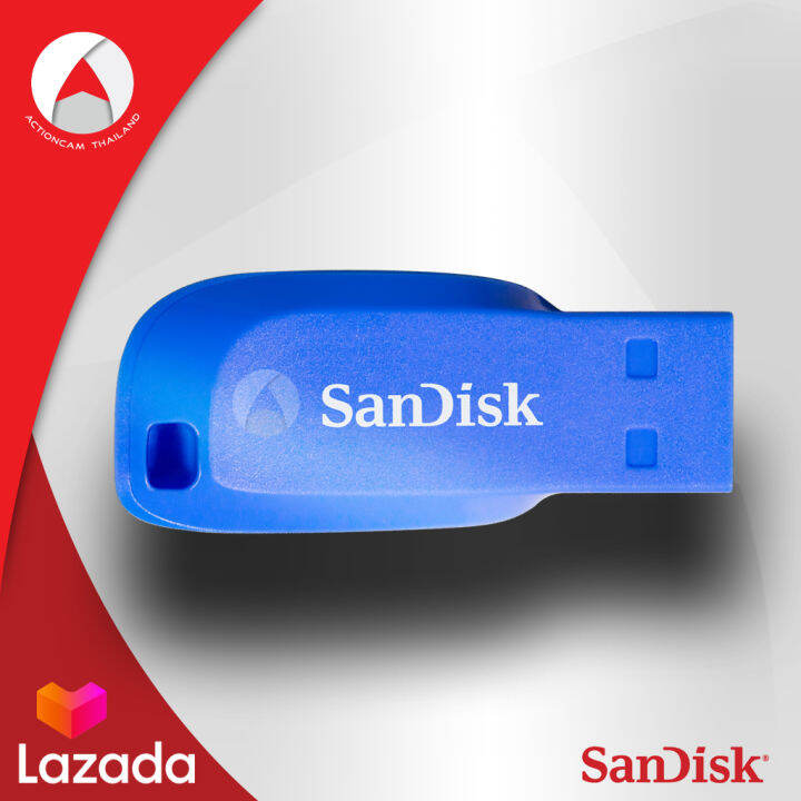 sandisk-cruzer-blade-usb-2-0-แฟลชไดร์ฟ-32gb-sdcz50c-032g-b35be-blue-เมมโมรี่-แซนดิส-แฟลซไดร์ฟ-ประกัน-synnex-รับประกัน-5-ปี