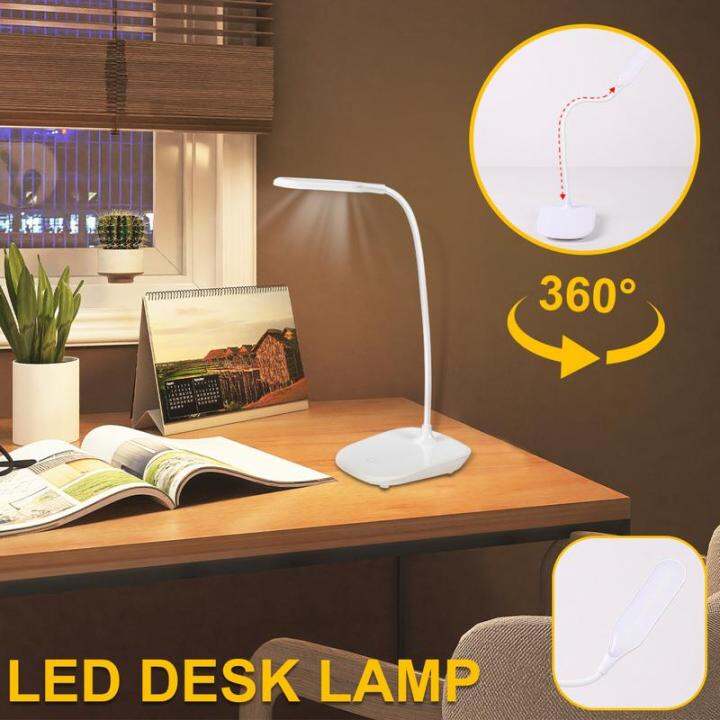 Desk Lamp 1200mAh LED Desk Light Eye-Protecting Touch Control Lamp 3 ...