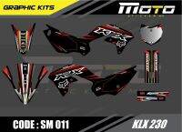 สติ๊กเกอร์วิบาก KAWASAKI KLX 230 ทั้งคัน Graphic kit สติ๊กเกอร์เคลือบเงา สุดคุ้ม