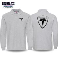 COD TESLA car shop custom work clothes MODEL S MODEL3 MODEL X MODEL Y outdoor driving long-sleeved POLO shirt