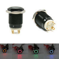 MANNUSCIPTSTORE12RE5สวิตช์ไฟ LED 4Pin 12V ทำจากอะลูมิเนียมโลหะกันน้ำสลักรถปุ่มกด