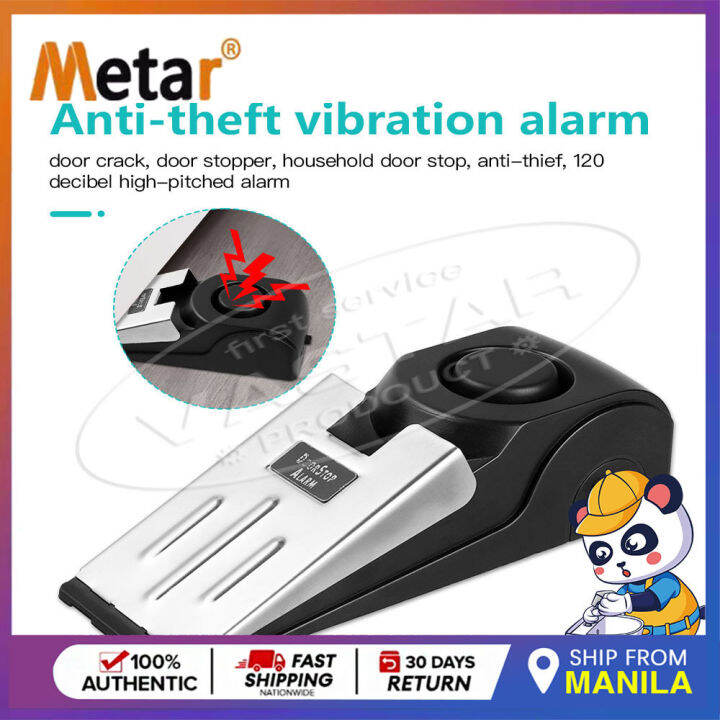 Metar 120 dB AntiTheft Security Door Stop Alarm Safety Wedge home