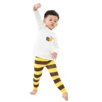 ZZOOI Cartoon Bees Pajamas Sets for Kids Children Soft Cotton Pijamas Suits Baby Boys Cartoon Nightwears Toddler Casual Sleepwear Pjs