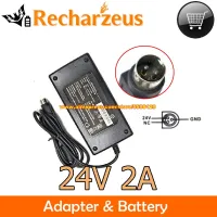 Genuine For FDL FDL1204A AC Adapter 24V 2A 48W Laptop Charger Printer Power Supply Round With 3Pins