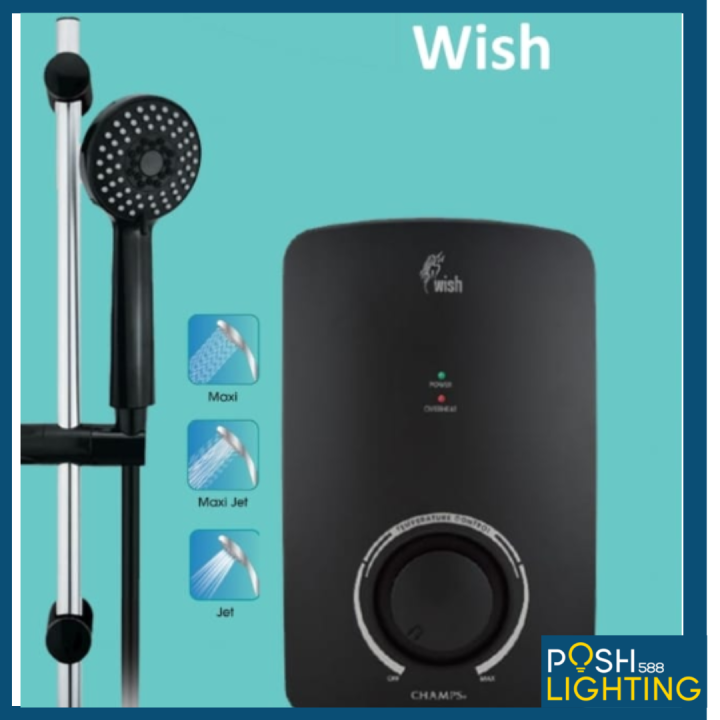 Champs Wish instant water heater Lazada Singapore