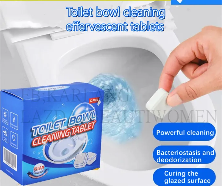 Toilet cleaning effervescent tablets household cleaning block deodorant ...