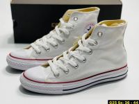 รองเท้าConverse Chuck Taylor All Star White SIZE.36-44 รองเท้าหุ้มข้อ รองเท้าผ้าใบ รองเท้าผู้ชายหญิง รองเท้าใส่ทำงาน ทรงสวย ยืดเกาะได้ดี (สินค้าขายดี)