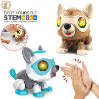 On Sale Robot Dog For Kids Diy Electronics Robotic Dog Toys With Bone Voice For Touch Control Smart Pet Robot Toys