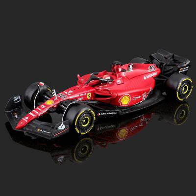 Urago 1:43 2022 F1 Scuderia Ferrari F1-75Th Anniversary #16 #55 Leclerc Sainz Alloy รถหรูรถขึ้นรูปของขวัญของเล่นแบบจำลอง