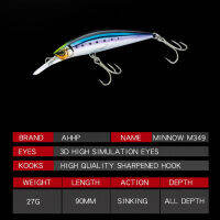 .B.S.1PCS 9cm 27g Minnow Fishing Walls Wobblers Crankbaits Jerkbaits Artificial Hard Baits Ho. 3D Eyes for Fishing Carp Fishfish 【hot】