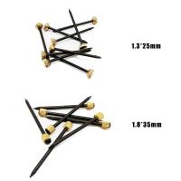 25Pcs Black Steel Brass Cap Nail For Hanging Picture Photo Oil Painting Frame Mirror Clock Hook Hanger Hard Wood Solid Wall